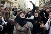 Cairo protesters. Ivor Prickett / Panos