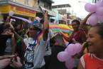 Brazilian women marching