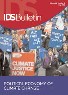 Book cover of Political Economy of Climate Change. IDS Bulletin 42.3.