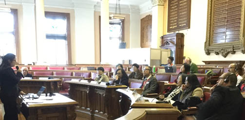 China delegation meeting at Brighton Town Hall