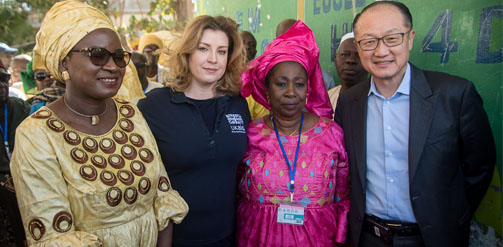 Penny Mordaunt visits school with World Bank