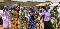Ugandan women demonstrate to demand an end to violence against women Uganda, Amuru. Third day of 16 days of activism against gender violence - women demonstrate to demand an end to violence against women. Image credit: Panos