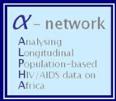 ALPHA Network logo Logo for the ALPHA Network, which stands for Analysing Longitudinal Population-based HIV/AIDS data in Africa - the project links several existing HIV cohort studies and runs training workshops to facilitate replication of analyses of demographic correlates and consequences of HIV infection previously published in just one or two sites