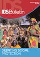 Bulletin 38.3 Front cover of Bulletin 38.3, Debating Social Protection