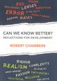 Can_we_do_better_FrontCover This is the front cover to the book, 'Can We Know Better?: Reflections for Development'.