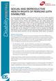 Disability_Briefing_1_FrontCover This is the front cover to the IDS Disability Briefing 1, 'Sexual and Reproductive Health Rights of Persons with Disabilities'.