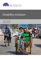 Disability_inclusionFrontCover This is the cover to the report, 'Disability inclusion'.