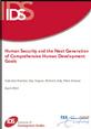 Human Security front cover This is the image of the paper, 'Human Security and the Next Generation of Comprehensive Human Development Goals'.