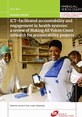 MAVC_RR_July17_frontcover This is the front cover of MAVC Research Report ICT-facilitated accountability and engagement in health systems: a review of Making All Voices Count mHealth for accountability projects.