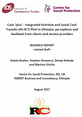 IN-SCT Operational Report Research Report entitled Cash Plus - Integrated Nutrition and Social Cash Transfer (IN-SCT) Pilot in Ethiopia: Perceptions and Feedback from clients and service providers