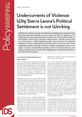 Undercurrents of Violence: Why Sierra Leone’s Political Settlement is not Working This is the image for IDS Policy Briefing 48, 'Undercurrents of Violence:
Why Sierra Leone’s Political Settlement is not Working'.