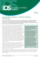 Learning about Champions – Individuals Catalysing Social Change This is the image for IDS in Focus Policy Briefing 11, 'Learning about Champions – Individuals Catalysing Social Change'.
