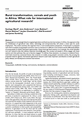 Rural Transformations 46 3 This is the front cover of Rural Transformations 46 3 Rural transformation, cereals and youth in Africa: What role for international agricultural research?