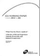 What Next for Power Analysis? A Review of Recent Experience with the Powercube and Related Frameworks This is the image for IDS Working Paper 400, 'What Next for Power Analysis? A Review of Recent Experience with the Powercube and Related Frameworks'.