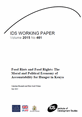 WP461_FrontCover This is the front cover to IDS Working Paper 461, 'Food Riots and Food Rights: the Moral and Political Economy of Accountability for Hunger in Kenya'.