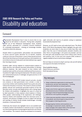 Disability and Education - cover