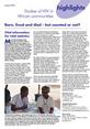 Born, lived and died - but counted or not? Front page of second issue of Studies of HIV in African communities from IDS Knowledge Services entitled "Born, lived and died - but counted or not?"