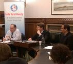 Green transformation parliamentary event Joan Walley MP, Peter Hutchinson (Exec Director, Green Africa Power), Robin Walker MP and Dr Ashish Chaturvedi (Fellow, IDS) speaking at the Making Green Transformations a Reality in 2015 event jointly hosted by All Party Parliamentary Group for Trade Out of Poverty, All Party Parliamentary Group for Debt, Aid and Trade and the Institute of Development Studies on 4th February 2015. Credit: H. Corbett - IDS.