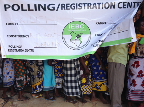 Kenya polling queues 2013. Credit: USAID on Flickr