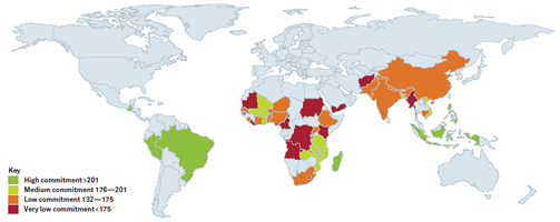 HANCI scores map