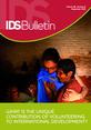 Bull465_FrontCover This is the front coverr to IDS Bulletin 46.5, 'What is the Unique Contribution of Volunteering to International Development?'