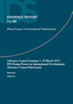 Advisory Council Seminar 3, 20 March 2013: IDS Rising Powers in International Development Advisory Council Discussion This is the cover for IDS Evidence Report 50, 'Advisory Council Seminar 3, 20 March 2013: IDS Rising Powers in International Development Advisory Council Discussion'.