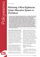 Achieving a More Egalitarian Water Allocation System in Zimbabwe This is the cover for IDS Policy Briefing 80, 'Achieving a More Egalitarian Water Allocation System in Zimbabwe'.