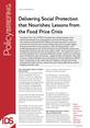 PB124_FrontCover This is the cover to IDs Policy Briefing 124, 'Delivering Social Protection that Nourishes: Lessons from the Food Price Crisis'.