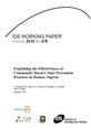 WP479_FrontCover This is the front cover to IDS Working Paper 479, 'Explaining the Effectiveness of Community-Based Crime Prevention Practices in Ibadan, Nigeria'.