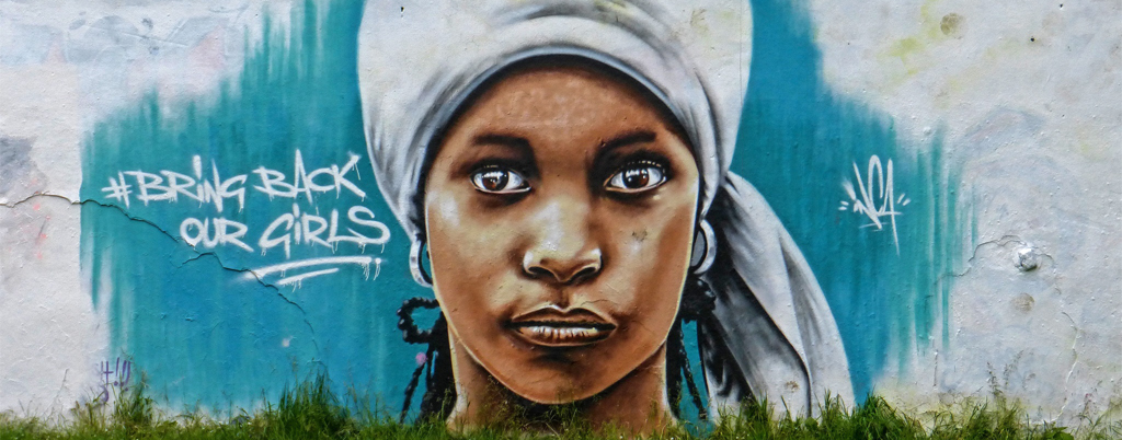 Graffiti image Bring Back Our Girls campaign - credit: Tim Green