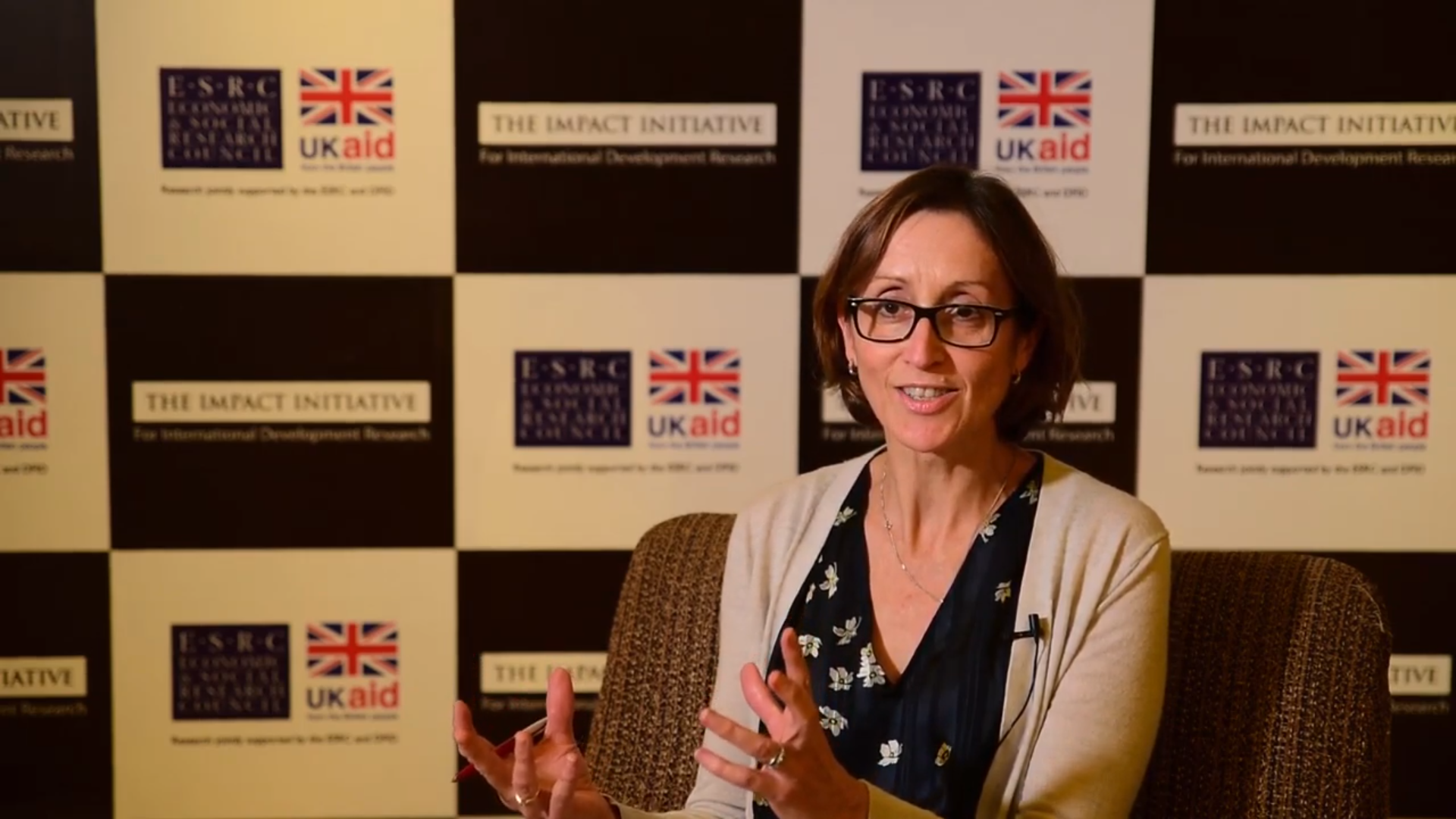 Diana Dalton, Deputy Director, Research and Evidence Division, Department for International Development. is interviewed by the Impact Initiative