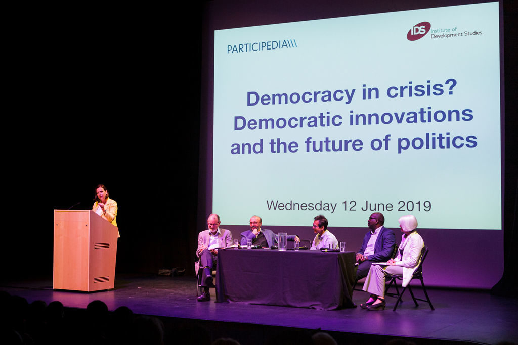 Selen Ercan from Canberra University at the Democracy in Crisis event organised in June 2019 by IDS and Participedia