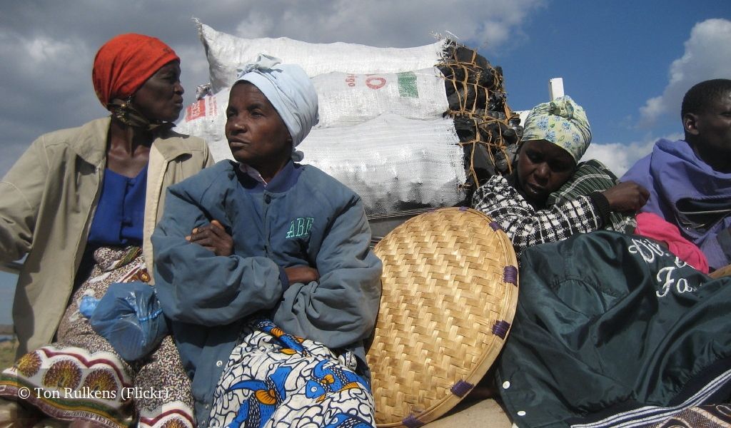 Women on their way the market in Mozambique