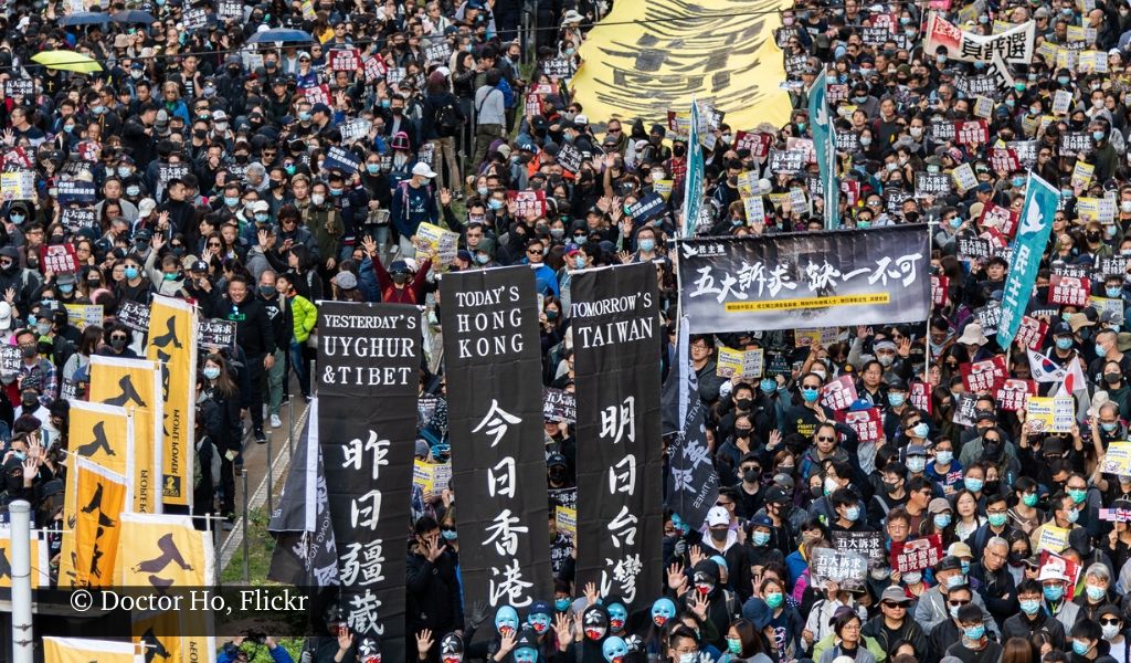 Hong Kong protesters August 2019