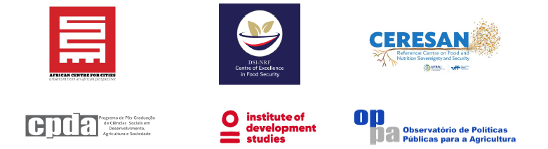 Logos of the six partners behind the Food Equity Centre