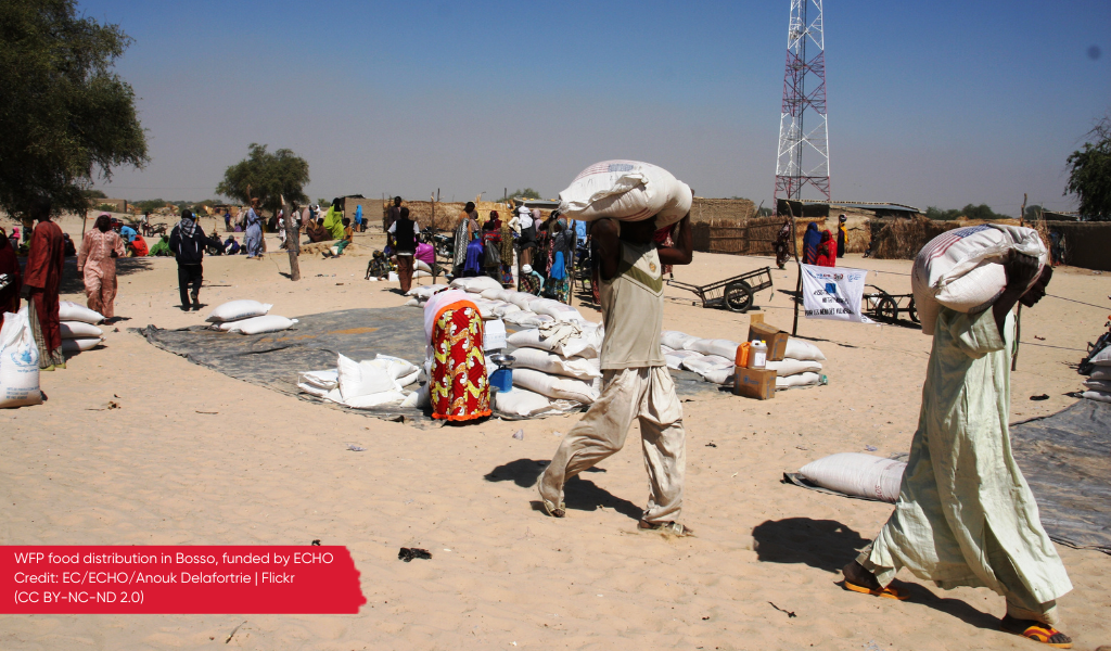 WFP food distribution in Bosso, funded by ECHO Credit: EC/ECHO/Anouk Delafortrie | Flickr (CC BY-NC-ND 2.0)