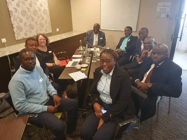 Workshop participants from Zambia.